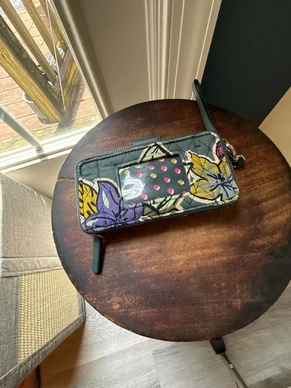 Vera Bradley RFID All-In-One Crossbody Wristlet in Falling Flowers Print